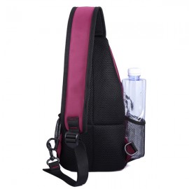 Women Newest Crossbody Bag Solid With Earphone Hole Chest Bag Shoulder Bag