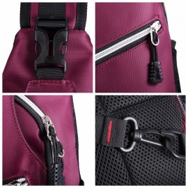 Women Newest Crossbody Bag Solid With Earphone Hole Chest Bag Shoulder Bag