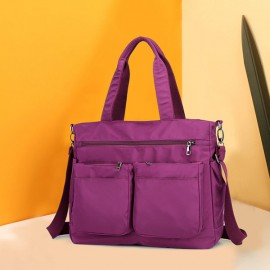Women Nylon Large Capacity Handbag Multi-pocket Crossbody Bag