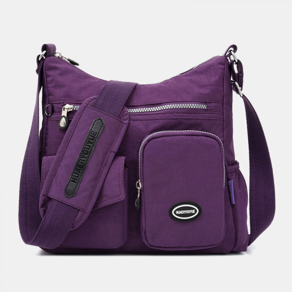 Women Nylon Large Capacity Waterproof Travel Shoulder Bag Crossbody Bag