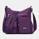 Women Nylon Large Capacity Waterproof Travel Shoulder Bag Crossbody Bag