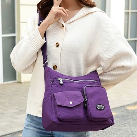 Women Nylon Large Capacity Waterproof Travel Shoulder Bag Crossbody Bag