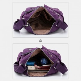 Women Nylon Large Capacity Waterproof Travel Shoulder Bag Crossbody Bag