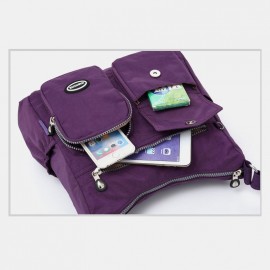 Women Nylon Large Capacity Waterproof Travel Shoulder Bag Crossbody Bag
