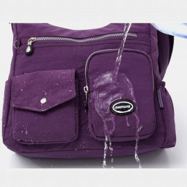Women Nylon Large Capacity Waterproof Travel Shoulder Bag Crossbody Bag