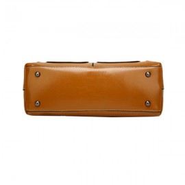 Women Oil Wax Leather Tote Bag Retro Shoulder Bags Handbags