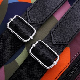 Women Oxford Earphone Hole Multi-carry Backpack Shoulder Bag