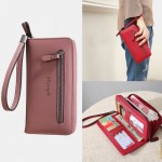 Women PU Leather Multi-card Slot Photo Card 6.3 inch Phone Bag Money Clip Wallet Purse