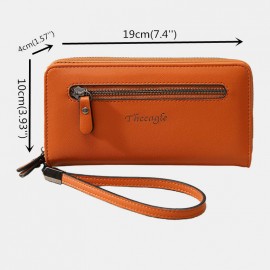 Women PU Leather Multi-card Slot Photo Card 6.3 inch Phone Bag Money Clip Wallet Purse