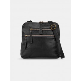 Women PU Leather Multi-pocket Vintage Crossbody Bag Shoulder Bag