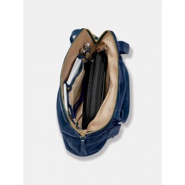 Women PU Leather Multi-pocket Vintage Crossbody Bag Shoulder Bag