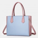 Women Patchwork Multifunction Multi-pocket 13.3 Inch Laptop Key Handbag Shoulder Bag