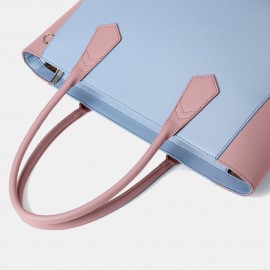 Women Patchwork Multifunction Multi-pocket 13.3 Inch Laptop Key Handbag Shoulder Bag