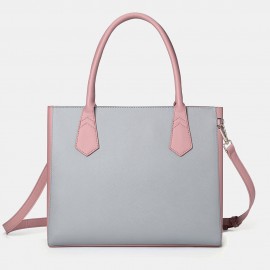 Women Patchwork Multifunction Multi-pocket 13.3 Inch Laptop Key Handbag Shoulder Bag