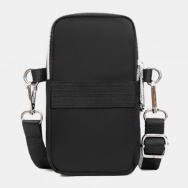 Women Patchwork Waterproof Multifunction Lightweight Multi-Layers Crossbody Bag Sports Phone Bag