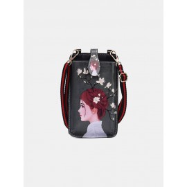 Women Print 6.5 Inch Phone Bag Crossbody Bag