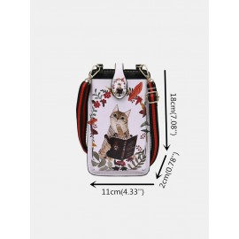 Women Print 6.5 Inch Phone Bag Crossbody Bag