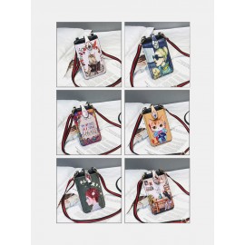 Women Print 6.5 Inch Phone Bag Crossbody Bag
