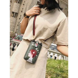 Women Print 6.5 Inch Phone Bag Crossbody Bag