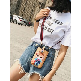 Women Print 6.5 Inch Phone Bag Crossbody Bag