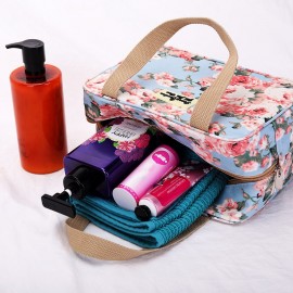 Women Print Nylon Waterproof Travel Bag Swim Wash Storage Bag
