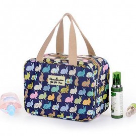 Women Print Nylon Waterproof Travel Bag Swim Wash Storage Bag