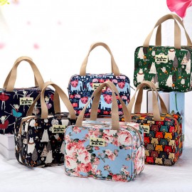 Women Print Nylon Waterproof Travel Bag Swim Wash Storage Bag