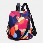 Women Printed Nylon Anti-theft Backpack