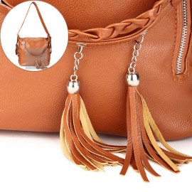 Women Retro Chain PU Leather Tassel Pendant Handbag Backpack Shoulder Bag