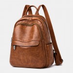 Women Soft Leather Backpack Purse Anti theft Backpack Rucksack Purse