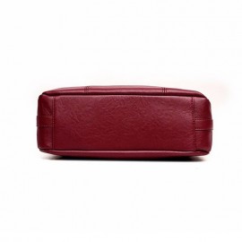 Women Soft Leather Solid Crossbody Bag Leisure Shoulder Bag