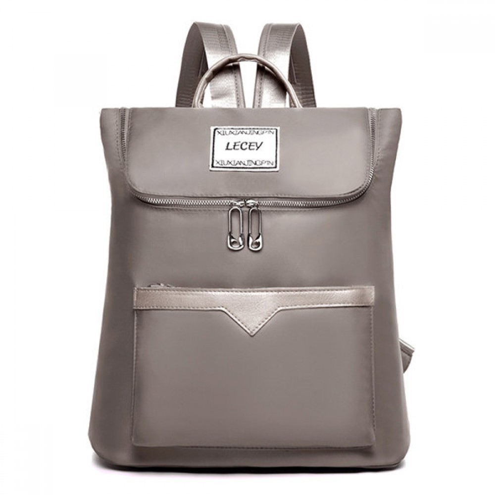 Women Solid Backpack Casual School Bag Leisure Shoulder Bag