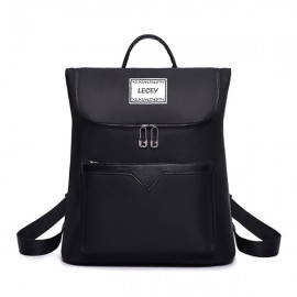 Women Solid Backpack Casual School Bag Leisure Shoulder Bag