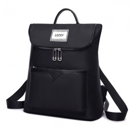Women Solid Backpack Casual School Bag Leisure Shoulder Bag
