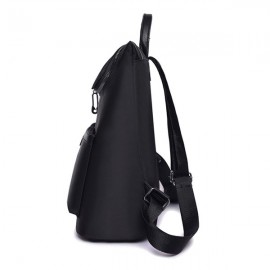 Women Solid Backpack Casual School Bag Leisure Shoulder Bag