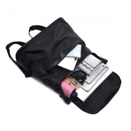 Women Solid Backpack Casual School Bag Leisure Shoulder Bag