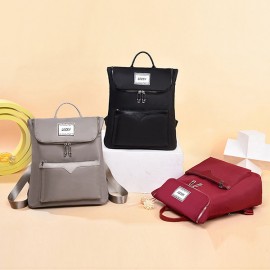 Women Solid Backpack Casual School Bag Leisure Shoulder Bag