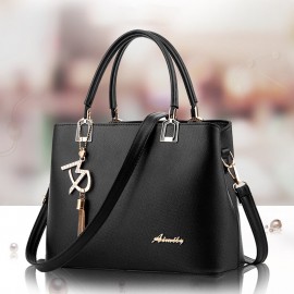Women Solid Large Capacity Casual Crossbody Bag Shoulder Bag