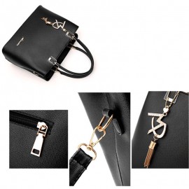Women Solid Large Capacity Casual Crossbody Bag Shoulder Bag