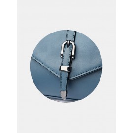 Women Solid Minimalism Crossbody Bag PU Leather Shoulder Bag