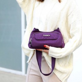 Women Solid Waterproof Bag Casual Crossbody Bag