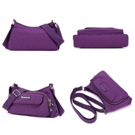 Women Solid Waterproof Bag Casual Crossbody Bag
