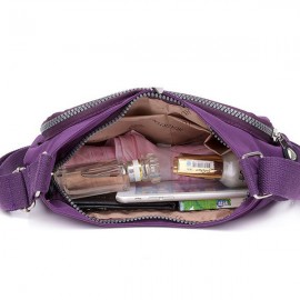 Women Solid Waterproof Bag Casual Crossbody Bag