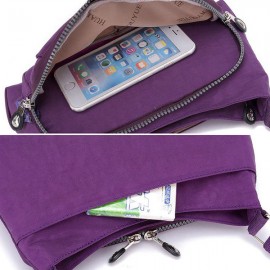 Women Solid Waterproof Bag Casual Crossbody Bag