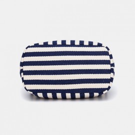 Women Striped Casual Canvas Handbag Crossbody Bag