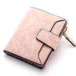Women Stylish Candy Color Trifold Small Wallet Card Holder Purse