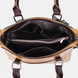 Women Tassel Solid Vintage Handbag Crossbody Bag