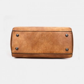 Women Tassel Solid Vintage Handbag Crossbody Bag