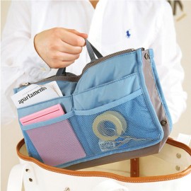 Women Travel Insert Handbag Nylon Large Liner Organizer Tidy Bag Cosmetic Bag