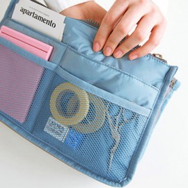 Women Travel Insert Handbag Nylon Large Liner Organizer Tidy Bag Cosmetic Bag